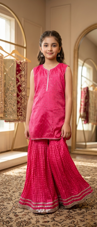 Stitch Elegant Kids Gharara Dress ✨