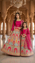 Stitch Banarasi silk lehenga Mehrab Style