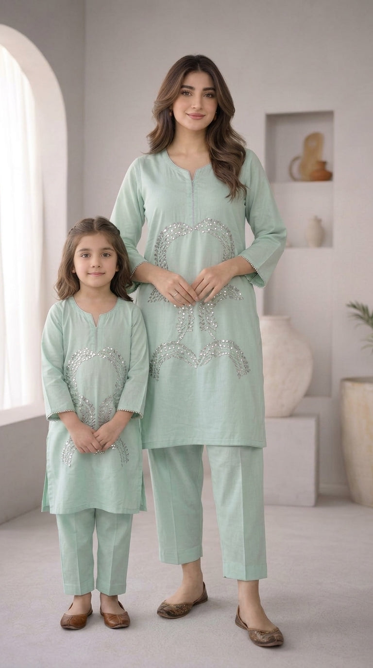 Stitch Lawn Cutdana 2 Pcs